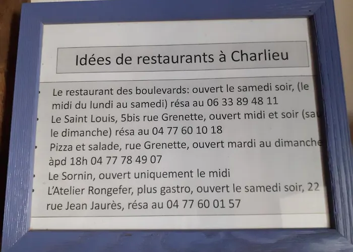 Гостевой дом Les Volets Bleus Charlieu